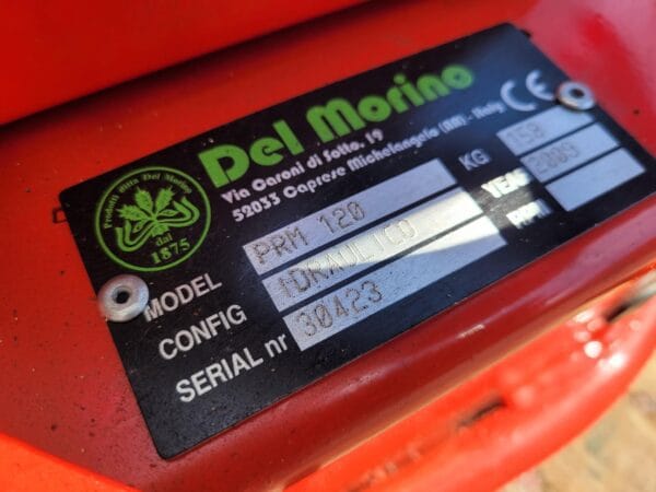 Del morino weidebloter PRM 120 hydraulisch - Afbeelding 10
