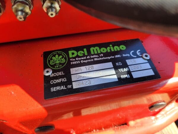Del morino weidebloter PRM 120 hydraulisch - Afbeelding 9