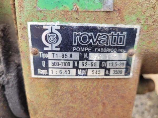 Rovatti aftakaspomp t1- 65 ae Gebruikt - Afbeelding 5