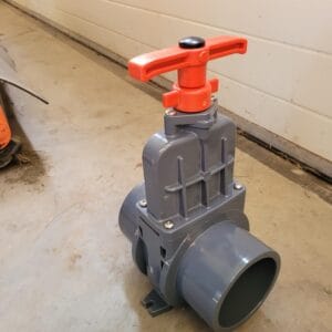 PVC schuifafsluiter 125 mm