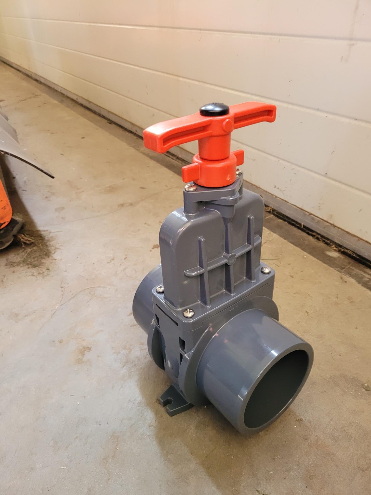 PVC schuifafsluiter 125 mm