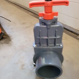 PVC schuifafsluiter 160 mm