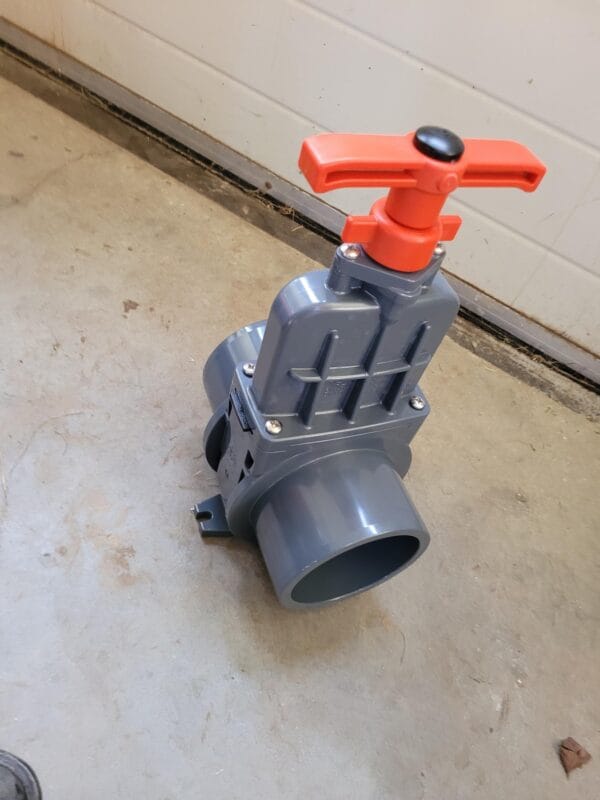 PVC schuifafsluiter 125 mm - Afbeelding 2