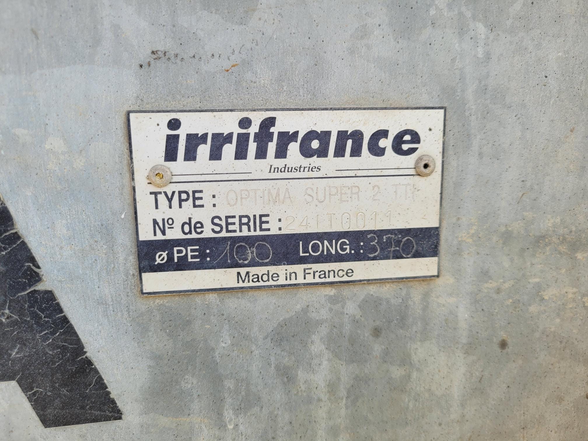 Irrifrance beregeningshaspel Optima 100-370 - Afbeelding 7